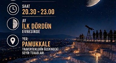 Denizli Bilim Merkezinden gökyüzü tutkunlarına özel etkinlik