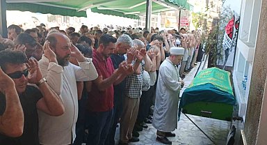 Derbent Barajı'nda ölü bulunan 2 çocuk annesi kadın, son yolculuğuna uğurlandı
