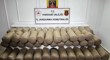 Hakkari'de düzenlenen operasyonda 503 kilogram uyuşturucu madde ele geçirildi