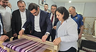 Hanönü'de kursiyerlerin ele emeği ürünleri sergilendi