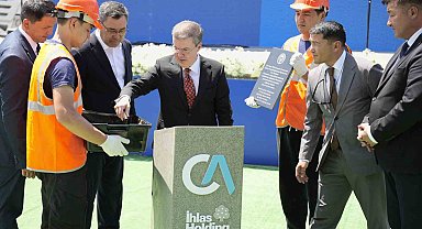 İhlas Holding'in Kırgızistan'daki dev yatırımı Kazarman Hidroelektrik Santrali'nin kapsül bırakma töreni gerçekleştirildi