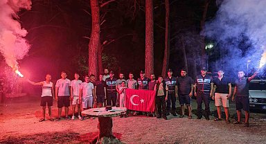 Jandarma ekiplerine kavga ihbarlı sürpriz kutlama