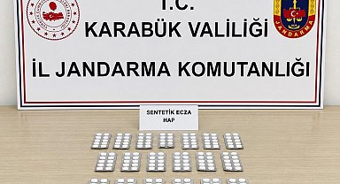 Karabük'te 331 sentetik hap ele geçirildi