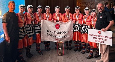 Kastamonu Üniversitesi Halk Dansları Topluluğu Türkiye ikincisi oldu