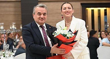 Kaymakam Öztürk'e veda yemeği