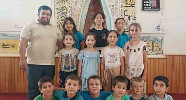 Koçarlı'da öğrenciler camide buluştu