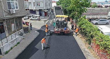 Küçükçekmece'de asfalt seferberliği