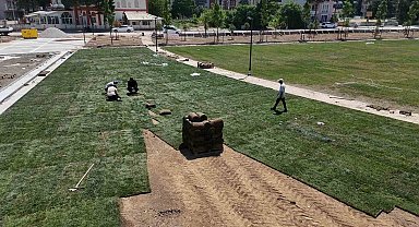Millet bahçesinde çalışmalar yüzde 80 tamamlandı