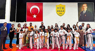 MTK Koleji'nde tekvando kuşak terfi sınavı