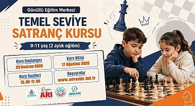 Nevşehir Belediyesi'nden çocuklara satranç kursu