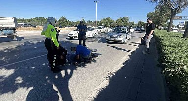 Otomobilin çarptığı bisikletli ağır yaralandı