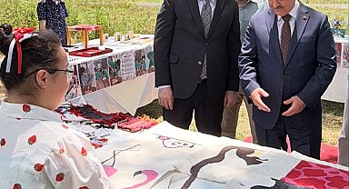 Özel eğitim öğrencilerinden göz dolduran yıl sonu sergisi