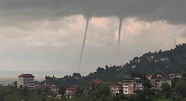 Rize'de denizde hortum