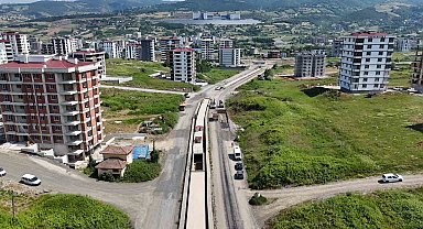 Samsun'un 5 ilçesinde ulaşım yatırımları sürüyor
