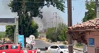 Tekirdağ'da ot yangını paniğe neden oldu