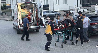 Üç tekerlekli motosikletten düşen kadın yaralandı