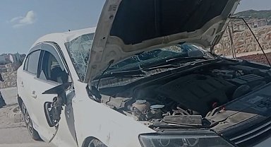Virajı alamayan otomobil takla attı: 1 yaralı