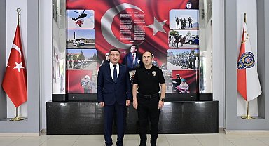 Yargıtay'a atanan Başsavcı Karakülah'tan Emniyet Müdürü Yılmaz'a veda ziyareti