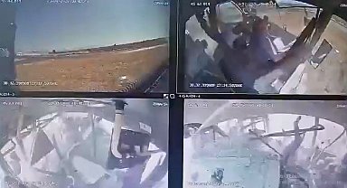 11 kişinin yaralandığı özel halk otobüsü kazasının görüntüleri ortaya çıktı