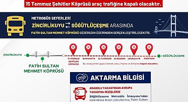 15 Temmuz'da metrobüs seferlerinde yeni düzenleme: Metrobüsler FSM Köprüsü'nden geçecek