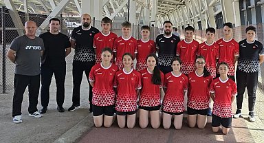 15 Yaş Altı Badminton Milli Takımı Erzincan'da kampa girdi