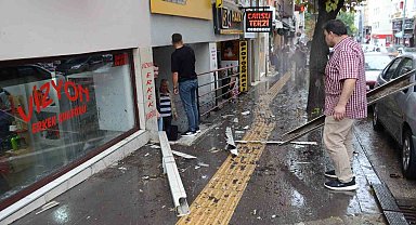 4'üncü kattan aşağı düştü, şans eseri ölen ya da yaralanan olmadı