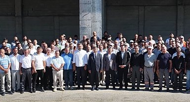 Aksun, Fen İşleri çalışanlarıyla bir araya geldi