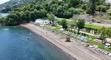 Aktaş Plajı yapılan düzenlemelerle yazın gözde plajları arasına girdi
