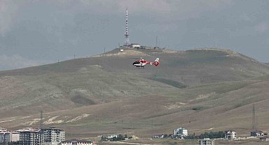 Ambulans helikopter kalp hastası için havalandı