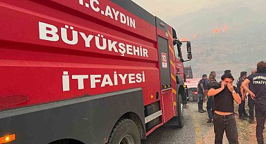 Aydın Büyükşehir Çine'de yangına müdahale ediyor