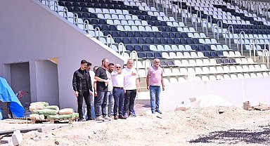 Aydın'da 6 bin kişilik Adnan Menderes Stadyumu'nun yapımı sürüyor