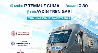Aydın'da AYBAN banliyö hattı hizmete açılıyor