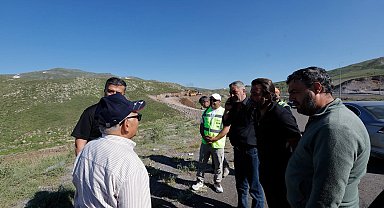 Başkan Büyükkılıç, Erciyes'e nefes olacak alternatif yol çalışmalarını inceledi