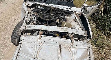 Bayburt'ta Tofaş otomobil uçuruma yuvarlandı: 1 ağır yaralı