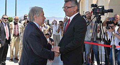 BM Genel Sekreteri Guterres, KKTC Cumhurbaşkanı Erhürman ile görüştü