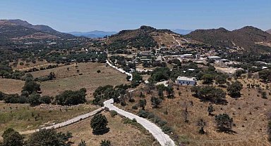 Bodrum'da 125 bin metrekarelik beton yol ve parke çalışması