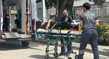 Bolu'da yere düşüp başını zemine çarpan alkollü şahıs yaralandı