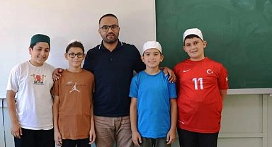Boyabat'ta 4 öğrenciden gururlandıran hafızlık başarısı