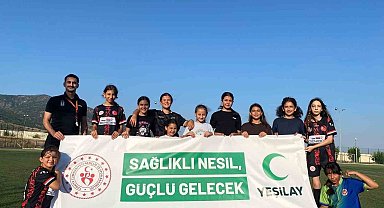 Buharkent'te uyuşturucuyla mücadeleye futbol desteği