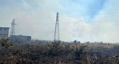 Çanakkale'de tarım arazisinde yangın