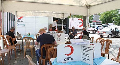 Çarşamba'da kan bağışı kampanyasına yoğun ilgi