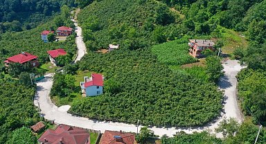 Çaybaşı'nda grup yolu betonla buluşturuluyor