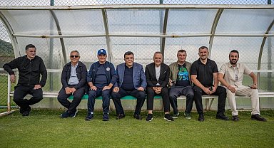 Çaykur Rizespor Başkanı Saruhan'dan Erzurum kampına ziyaret
