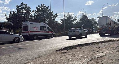 Çevre yolunda otomobilin çarptığı kadın yaralandı