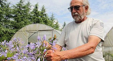 Çiçek sevgisi emekliliğinde işe dönüştü