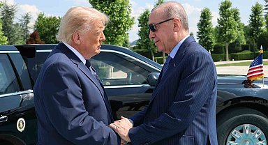 Cumhurbaşkanı Erdoğan, Amerika Birleşik Devletleri Başkanı Trump'ı törenle karşıladı
