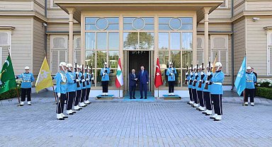 Cumhurbaşkanı Erdoğan, Lübnan Başbakanı Selam'ı kabul etti