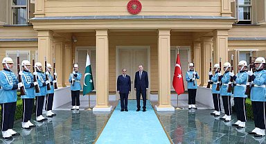 Cumhurbaşkanı Erdoğan, Pakistan Başbakanı Şerif'i resmi törenle karşıladı