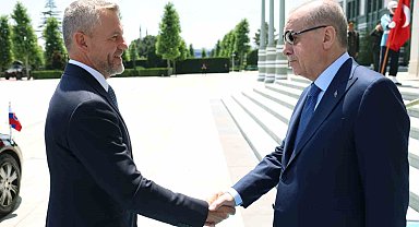 Cumhurbaşkanı Erdoğan, Slovakya Cumhurbaşkanı Pellegrini ile görüştü
