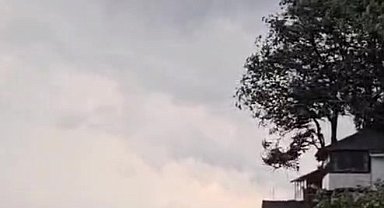 Denizden yükselen hortum korku dolu anlar yaşattı
